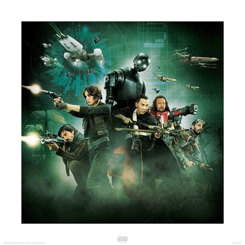 Pyramid Star Wars Rogue One Attack Kunstdruck 40x40cm | Yourdecoration.de