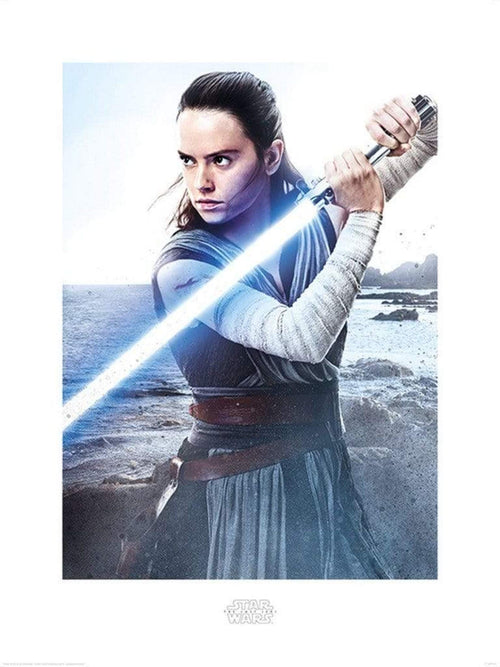 Pyramid Star Wars The Last Jedi Rey Engage Kunstdruck 60x80cm | Yourdecoration.de