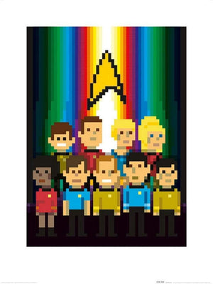 Pyramid Star Trek Trexels Original Crew Kunstdruck 60x80cm | Yourdecoration.de