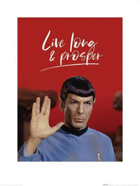 Pyramid Star Trek Live Long And Prosper Kunstdruck 60x80cm | Yourdecoration.de