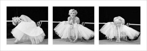 Pyramid Marilyn Monroe Ballerina Triptych Kunstdruck 33x95cm | Yourdecoration.de