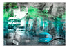Fototapete - Berlijn Collage Groen - Vliestapete