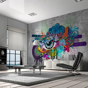 Fototapete - Graffiti Eye - Vliestapete