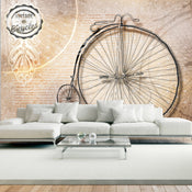 Fototapete - Vintage Bicycles Sepia - Vliestapete
