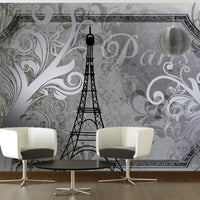 Fototapete - Vintage Paris Silver - Vliestapete