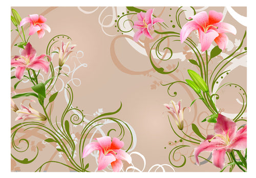 Fototapete - Subtle Beauty of the Lilies - Vliestapete