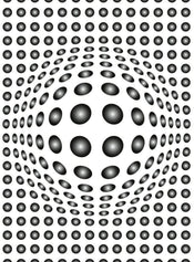 Wizard+Genius Dots Black And White Vlies Fototapete 192x260cm 4-bahnen | Yourdecoration.de