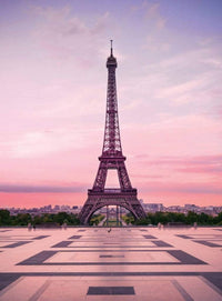 Wizard+Genius Eiffel Tower At Sunset Vlies Fototapete 192x260cm 4-bahnen | Yourdecoration.de