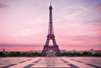 Wizard+Genius Eiffel Tower At Sunset Vlies Fototapete 384x260cm 8-bahnen | Yourdecoration.de