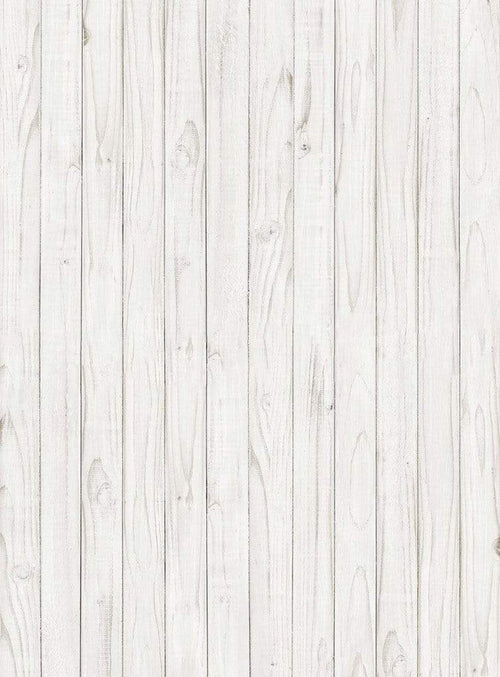 Wizard+Genius White Wooden Wall Vlies Fototapete 192x260cm 4-bahnen | Yourdecoration.de