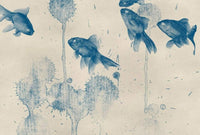 Wizard+Genius Blue Fish Vlies Fototapete 384x260cm 8-bahnen | Yourdecoration.de