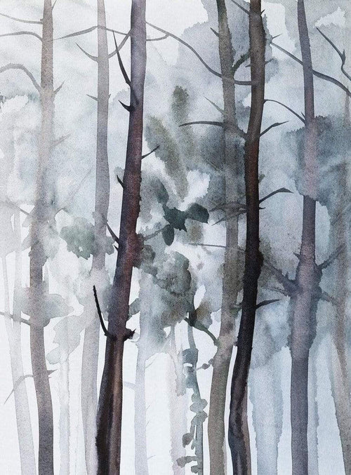 Wizard+Genius Watercolour Forest Vlies Fototapete 192x260cm 4-bahnen | Yourdecoration.de