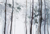 Wizard+Genius Watercolour Forest Vlies Fototapete 384x260cm 8-bahnen | Yourdecoration.de