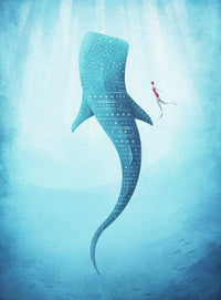 Wizard+Genius The Whale Shark Vlies Fototapete 192x260cm 4-bahnen | Yourdecoration.de