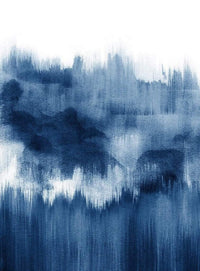 Wizard+Genius Brush Strokes Blue Vlies Fototapete 192x260cm 4-bahnen | Yourdecoration.de