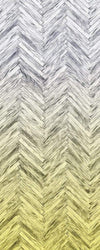 Komar Herringbone Yellow Vlies Fototapete 100x250cm 1-bahn | Yourdecoration.de