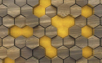 Komar Woodcomb Olive Vlies Fototapete 400x250cm 4-bahnen | Yourdecoration.de