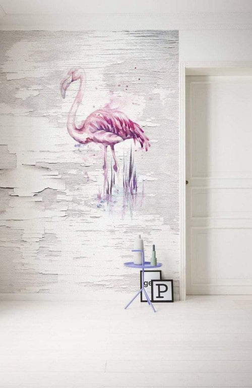 Komar Pink Flamingo Vlies Fototapete 200x250cm 2-bahnen Sfeer | Yourdecoration.de