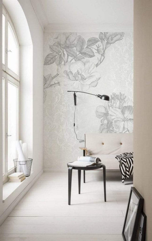 Komar Baroque Grey Vlies Fototapete 200x250cm 2-bahnen Sfeer | Yourdecoration.de