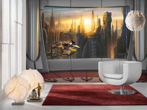 Komar Star Wars Coruscant View Fototapete 368x254cm | Yourdecoration.de