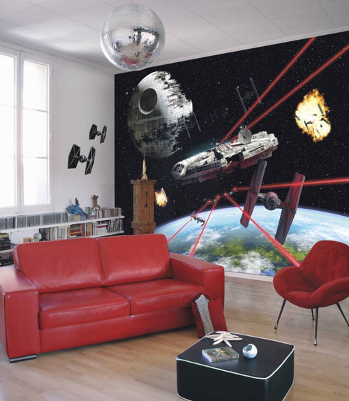 Komar Star Wars Millennium Falcon Fototapete 368x254cm | Yourdecoration.de