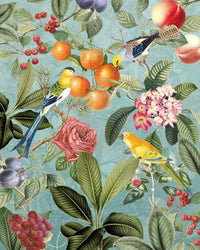 Komar Birds and Berries Vlies Fototapete 200x250cm 4 bahnen | Yourdecoration.de