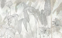 Komar Linierte Lilien Vlies Fototapete 400x250cm 4 bahnen | Yourdecoration.de
