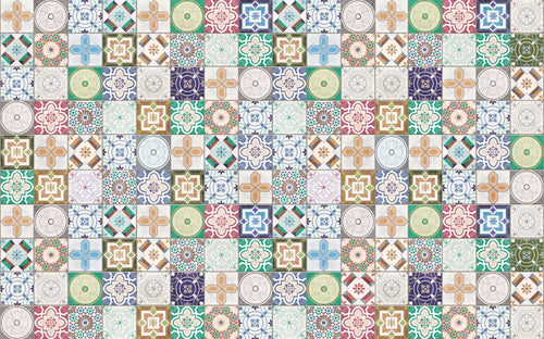 Komar Marrakech Mosaik Vlies Fototapete 400x250cm 4 bahnen | Yourdecoration.de