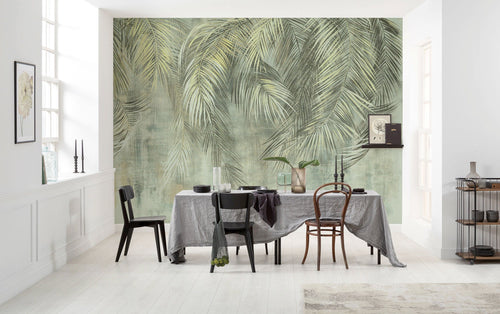 Komar Palm Fronds Vlies Fototapete 350x250cm 7 bahnen interieur | Yourdecoration.de