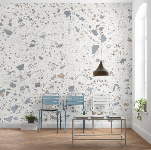 Komar Terrific Terrazzo Vlies Fototapete 400x250cm 4 bahnen interieur | Yourdecoration.de