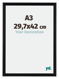Tucson Aluminium Bilderrahmen 29 7x42cm A3 Schwarz Gebürstet Vorne Messe | Yourdecoration.de