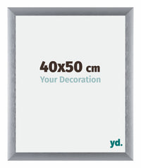 Tucson Aluminium Bilderrahmen 40x50cm Silber Gebürstet Vorne Messe | Yourdecoration.de