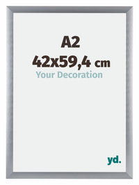 Tucson Aluminium Bilderrahmen 42x59 4cm A2 Silber Gebürstet Vorne Messe | Yourdecoration.de