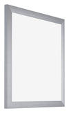 Tucson Aluminium Bilderrahmen 45x45cm Silber Gebürstet Vorne Schrag | Yourdecoration.de