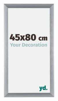 Tucson Aluminium Bilderrahmen 45x80cm Silber Gebürstet Vorne Messe | Yourdecoration.de