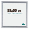 Tucson Aluminium Bilderrahmen 55x55cm Silber Gebürstet Vorne Messe | Yourdecoration.de