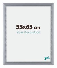 Tucson Aluminium Bilderrahmen 55x65cm Silber Gebürstet Vorne Messe | Yourdecoration.de