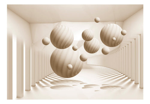 Fototapete - Beige Balls - Vliestapete