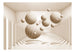 Fototapete - Beige Balls - Vliestapete