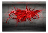 Fototapete - Red Ink Blot - Vliestapete