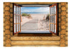 Fototapete - Beach Outside the Window - Vliestapete