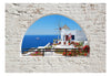 Fototapete - Summer in Santorini - Vliestapete