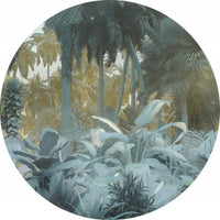 Komar Exotic Jungle Vlies Fototapete 125x125cm Rund | Yourdecoration.de