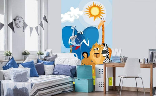 Dimex Africa Animals Fototapete 150x250cm 2-Bahnen Sfeer | Yourdecoration.nl