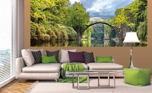 Dimex Arch Bridge Fototapete 375x150cm 5-Bahnen Sfeer | Yourdecoration.nl