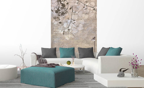 Dimex Beige Leaves Abstract Fototapete 150x250cm 2-bahnen interieur | Yourdecoration.de