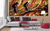 Dimex Bicycle Red Fototapete 375x150cm 5-Bahnen Sfeer | Yourdecoration.nl