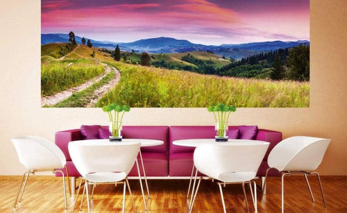 Dimex Blooming Hills Fototapete 375x150cm 5-Bahnen Sfeer | Yourdecoration.nl