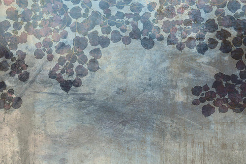 Dimex Blue Leaves Abstract Fototapete 375x250cm 5-bahnen | Yourdecoration.de