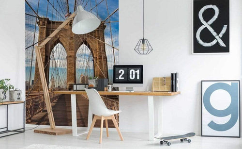 Dimex Brooklyn Bridge Fototapete 150x250cm 2-Bahnen Sfeer | Yourdecoration.nl